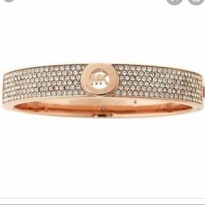 Rose Gold Michael Kors MK Logo Bangle